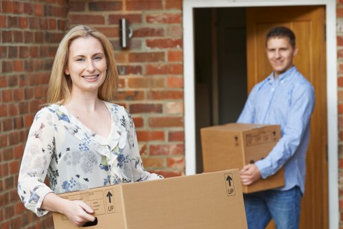 Packed household items safely stored in Highamspark