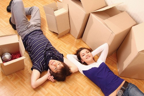 Removal team loading furniture during a Highamspark move